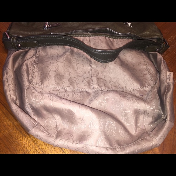 Michael Michael Kors Green Turn-Lock Hobo Bag
